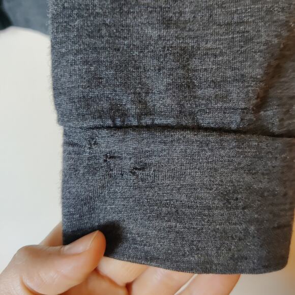 Icebreaker Merino Wool Superfine Lite Bliss Cardigan Small Charcoal Gray *Read - Picture 12 of 16